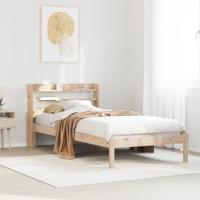 Bedframe zonder matras massief grenenhout 75x190 cm - thumbnail