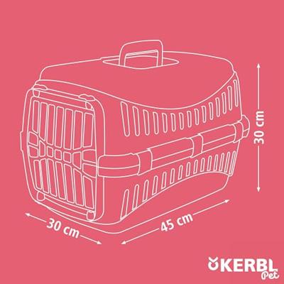 KERBL Expeditie transportbox voor honden - 48x32x32cm - Groen en donkergrijs - thumbnail