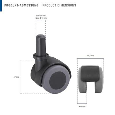 Metafranc Dubbel Wiel Parket 40Mm St+Hu W - WU0802220