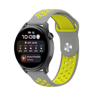 Garmin Vivoactive 4 / 4L - Sport Edition Siliconen band - Grijs + geel Garmin Vivoactive 4 / 4L - Sport Edition Siliconen band - Grijs + geel