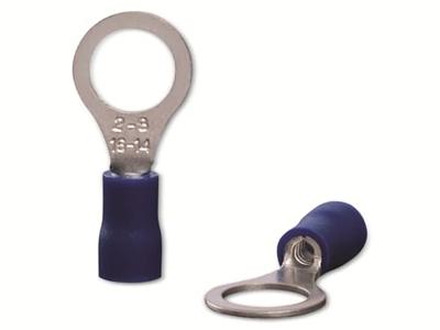 Quadrios 22C449 Ringkabelschoen Dwarsdoorsnede (max.): 2.5 mm² Schachtdiameter: 8.5 mm Deels geïsoleerd Blauw 1 set(s)