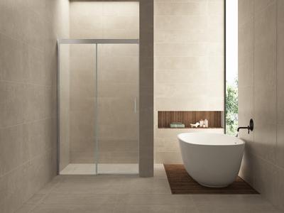 Saniclear Supreme douchecabine rechthoek 100x100cm anti-kalk chroom