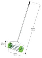 Draper Tools gazonbeluchter trommel rollend 450 mm groen - thumbnail