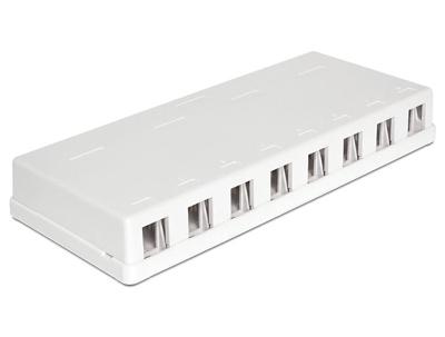 DeLOCK Keystone Surface Mounted Box 8 Port behuizing DeLOCK Keystone Surface Mounted Box 8 Port behuizing