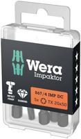 Wera 05057664001 Torx-bit Aandrijving: 1/4 (6,3 mm) Uitvoering: Torx TX 20 50 mm - thumbnail
