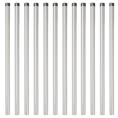 Hekpalen 12 pcs Zilver 110 cm Gegalvaniseerd staal Hekpalen 12 pcs Zilver 110 cm Gegalvaniseerd staal