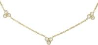 Fossil JF04115710 Ketting Sutton staal-zirconia goudkleurig-wit 40-46 cm - thumbnail
