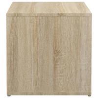 VidaXL Opbergbox met lade 40,5x40x40 cm bewerkt hout sonoma eikenkleur - thumbnail