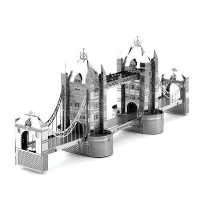 Eureka metal earth london tower bridge zilver editie - thumbnail
