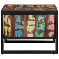 Salontafel 70x50x38 cm massief gerecycled hout meerkleurig - thumbnail