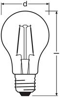 OSRAM HOMELIGHTING 4058075434844 LED-lamp Energielabel F (A - G) E27 Peer 4.8 W = 40 W Koudwit (Ø x l) 45 mm x 77 mm 1 stuk(s) - thumbnail