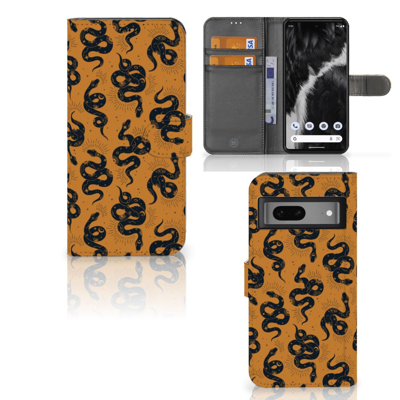 Telefoonhoesje | Met pasjeshouder | voor Google Pixel 7 Snakes