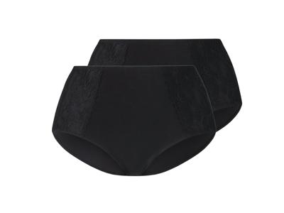 esmara 2 Dames onderbroeken - plus size (Zwart, L (44/46))