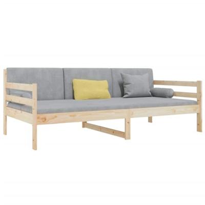 Slaapbank zonder matras 90x190 cm massief grenenhout