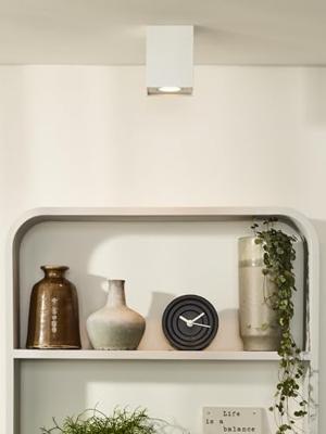 Lucide TUBE - Plafondspot - 1xGU10 - Wit