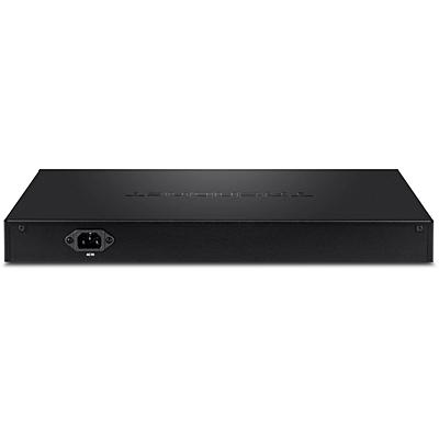 TRENDnet TPE-5240WS 52-poorts Gigabit Web Smart PoE+ Switch, zwart, 48 Gigabit PoE+ poorten, 4 gedeelde Gigabit poorten (RJ-45 of SFP), VLAN, QoS, LACP, IPv6