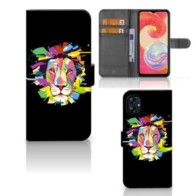 Samsung Galaxy A04e Leuk Hoesje Lion Color Samsung Galaxy A04e Leuk Hoesje Lion Color