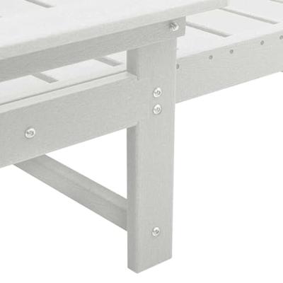 Ligstoel 2 pcs Wit 195,5 x 53 x 98,5 cm Polyetheen