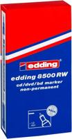 Cd marker edding 8500 rond 1mm zwart | 10 stuks - thumbnail