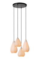Lucide CINZIA - Hanglamp - Ø 55,5 cm - 4xE27 - Wit - thumbnail