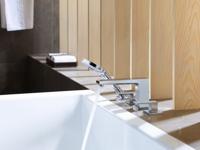 Hansgrohe Metropol 4-gats badrandmengkraan afbouwdeel met rechte greep, voor Secuflex, chroom - thumbnail