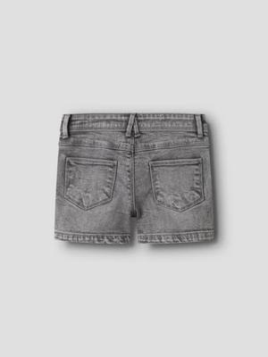 Name it zomer jeans short meisjes - licht grijs denim - Nkfsalli