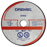 Dremel DSM510 2615S510JB Doorslijpschijf recht 77 mm 3 stuk(s) Aluminium, Koper, Gietijzer, Plexiglas, Vinyl, Kunststof, Vezel - thumbnail