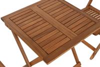 Tafel met twee stoelen Home ESPRIT Bruin 60 x 60 x 74 cm - thumbnail