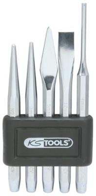 KS Tools Doordrijver-, beitel- en korrelenset, 5-delig 1560160