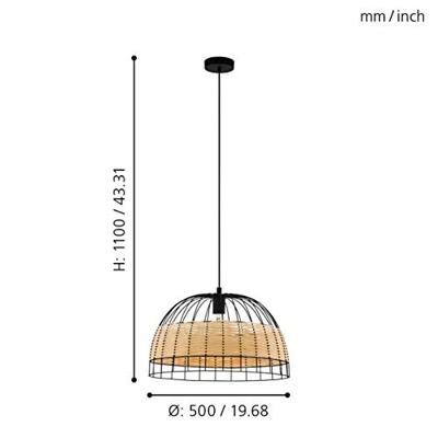 Eglo Rotan hanglampAnwick Ø 50cm - 43312