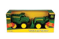John Deere kiepwagen en graafmachine speelset - thumbnail