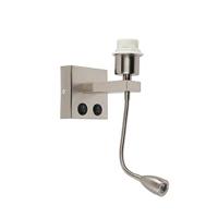 QAZQA Moderne wandlamp staal met flexarm - Brescia Combi - thumbnail