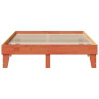 Bedframe zonder matras massief grenenhout wasbruin 140x200 cm - thumbnail