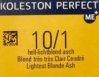 Wella Professionals Koleston Perfect Me+ Permanent Creme Colour 10/1 Lightest Blonde Ash 60ml - thumbnail