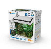 Superfish Panorama 20 Wit Aquarium - 20L LED Aqualed Verlichting, Ingebouwde Filter, Modern Design - thumbnail