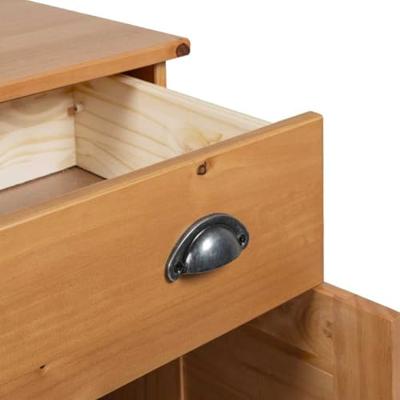 Badkamermeubelset met plank VIGO 2 pcs Bruin en Honingbruin