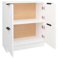 Dressoir 60x30x70 cm bewerkt hout wit - thumbnail