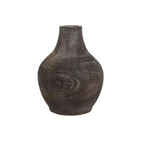 Vaas Home ESPRIT Donker grijs Paulownia hout Koloniaal Verouderde afwerking 16 x 16 x 24 cm - thumbnail