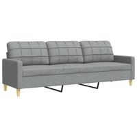 2-delige Loungeset stof lichtgrijs - thumbnail