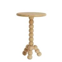 Light & Living Ronde Bijzettafel 'Veglio' Mangohout, kleur Naturel - thumbnail