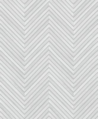 Marburg Travertino Behang met houten Hongaarse punt motief - 33375