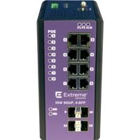 Extreme networks ExtremeSwitching Industrial Ethernet Switches ISW 8GBP,4-SFP – schakelaar – beheerd – 8 x 10/100/1000 (PoE+) + 4 x SFP – DIN-railmontage, wandmontage – PoE+ (240 W) – spanning - thumbnail