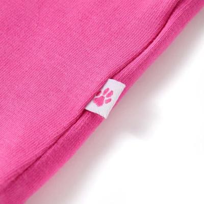 Kindershirt met kapmouwen 92 donkerroze Kindershirt met kapmouwen 92 donkerroze