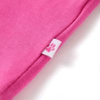 Kindershirt met kapmouwen 140 donkerroze - thumbnail