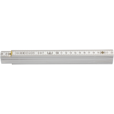Hultafors Duimstok 3500 2m | Wit - HU108710 Hultafors Duimstok 3500 2m | Wit - HU108710