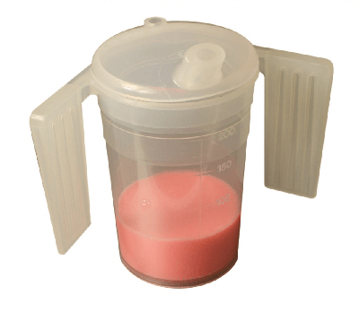 Drinkbeker met deksel/handvatten