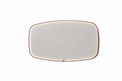 INK SP31 spiegel - 160x4x80cm contour in stalen kader incl dir LED - verwarming - color changing - dimbaar en schakelaar - geborsteld koper 8409884