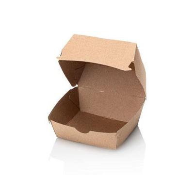 Hamburgerbox Kraft Small 90x90x70mm 100 stuks