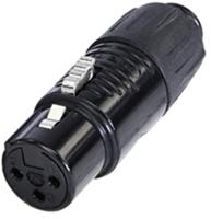 Rean RA3FT-B XLR Adapter Mini-XLR mannelijk - Mini XLR vrouwelijk Poolnummer (num): 3 1 st. - thumbnail