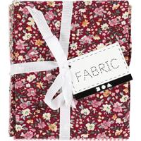 Creativ Company Patchwork stof roze 45x55cm, 4st. - thumbnail